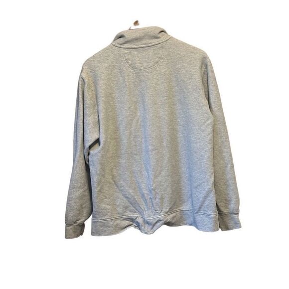 IZOD‎ Saltwater Relaxed Classics Gray Quarter Zip Pullover - Picture 4 of 4